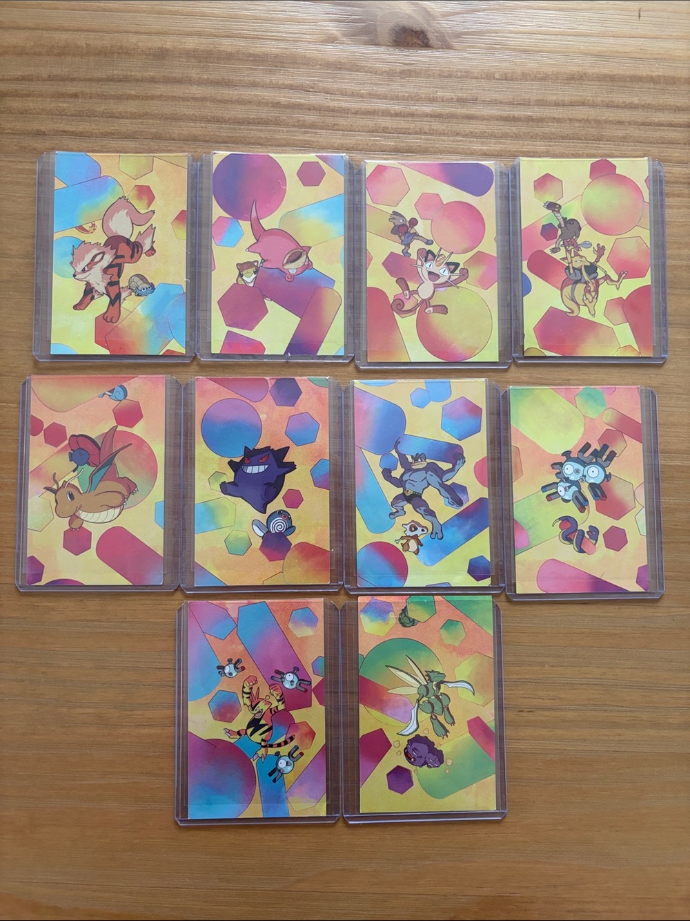 Pokemon TCG 151 Scarlet & Violet Mini Tin Art Cards Complete 10 Card Collection